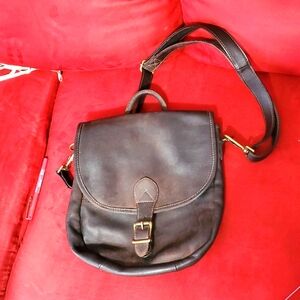 Hobo Leather Backpack/Crossnody Bag